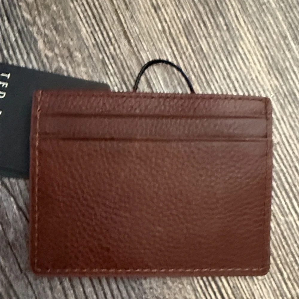 Ted Baker Rich Brown Leather Card Holder